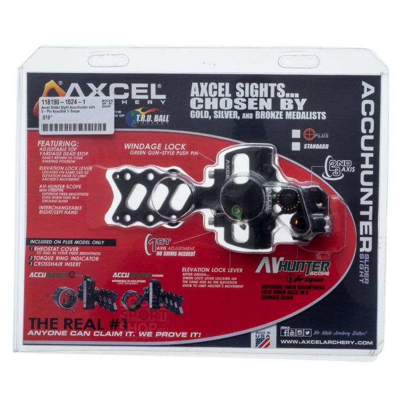 Axcel Slider Sight AccuHunter with 5-Pin AccuStat II Scope