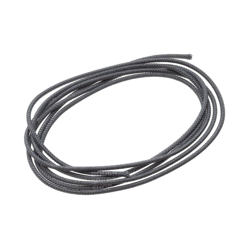 BCY D-Loop Rope .060" / 1.6 mm Braided Polyester Black or Silver - 1 m
