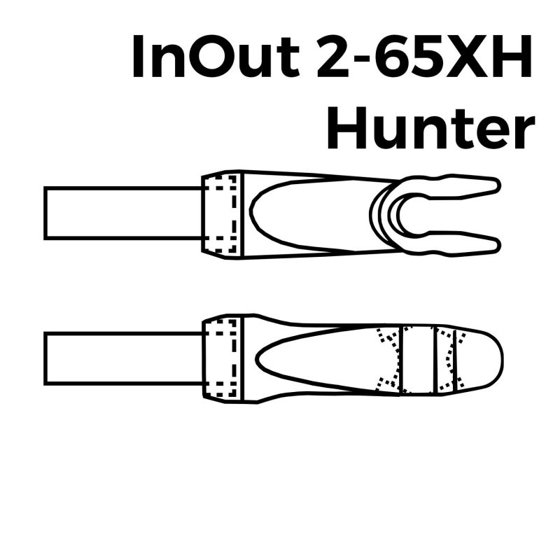 Beiter InOut Nocks 2-65XH Hunter (12 Stk.)