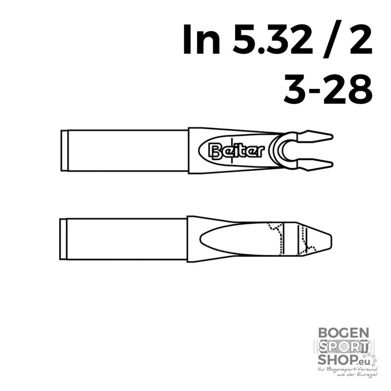 Beiter In Nocks 5.36/2 - 3-28 (12 Pcs.)