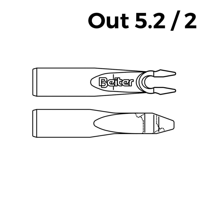 Beiter Out Nocks 5.2/2 (12 Pcs.)