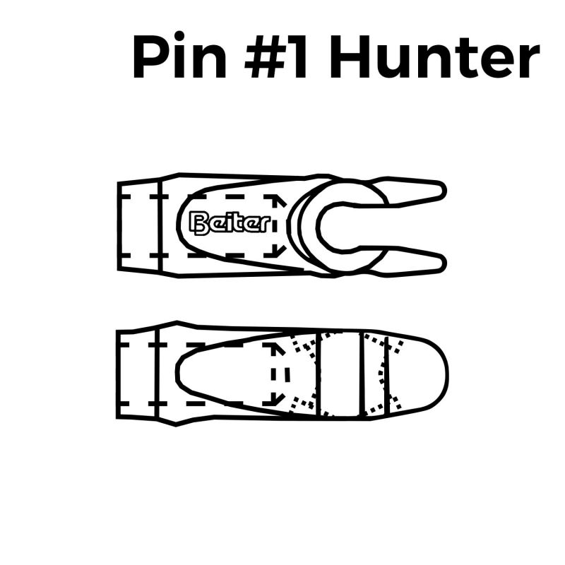 Beiter Pin Nock #1 Hunter (12 Pcs.)