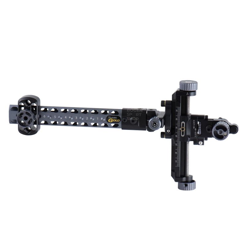 Black Gold Compound-Visier Competition A2 6" Grau