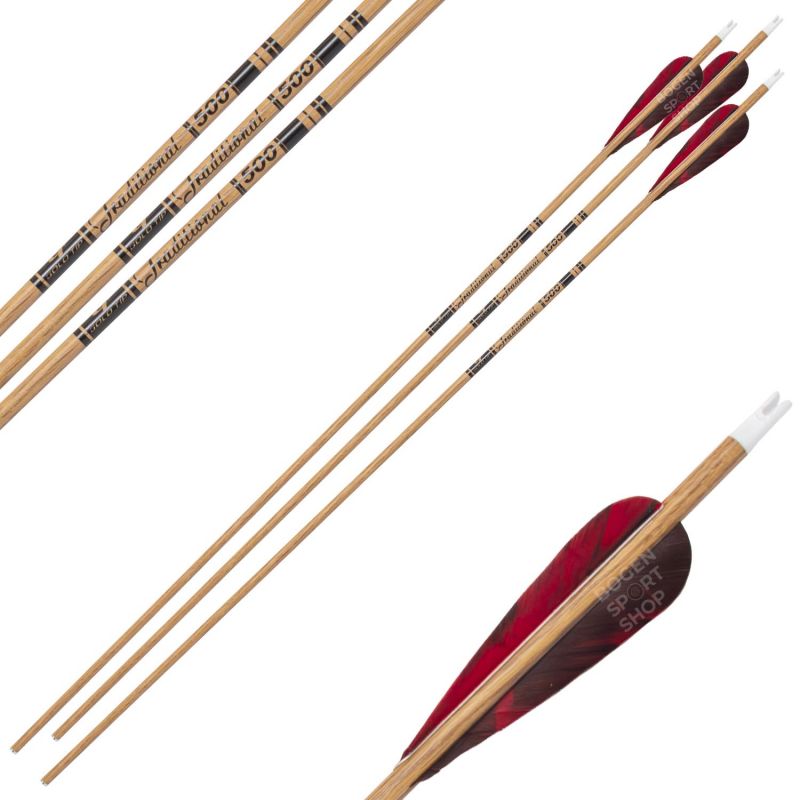 Gold Tip Fletched Arrow Traditional (6 Pcs.)