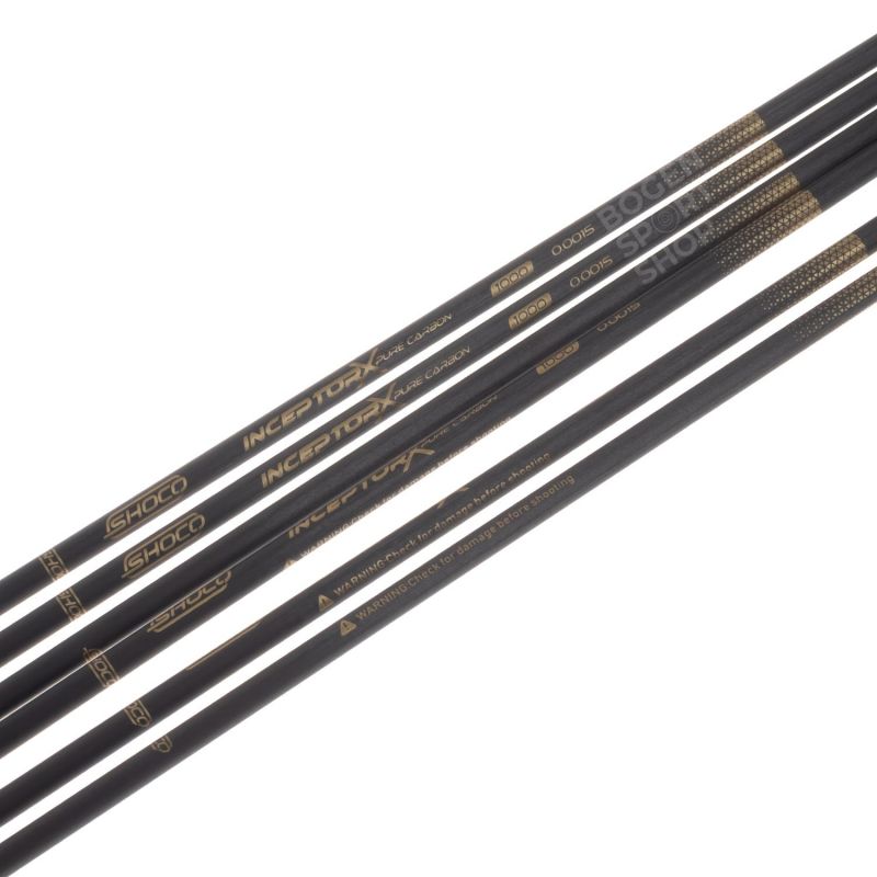 Shocq Arrow Shafts Inceptor X 4.2 mm Carbon (12 Pcs.)