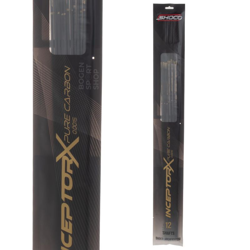 Shocq Arrow Shafts Inceptor X 4.2 mm Carbon (12 Pcs.)