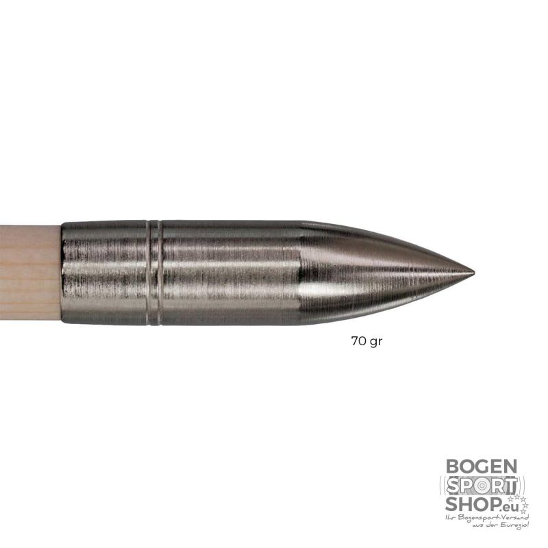 TopHat parallele Aufschraubspitzen Feld Classic Bullet Stahl/Nickel (12 Stk.)