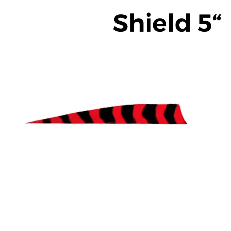 Trueflight Naturfedern Shield 5" Barred RW