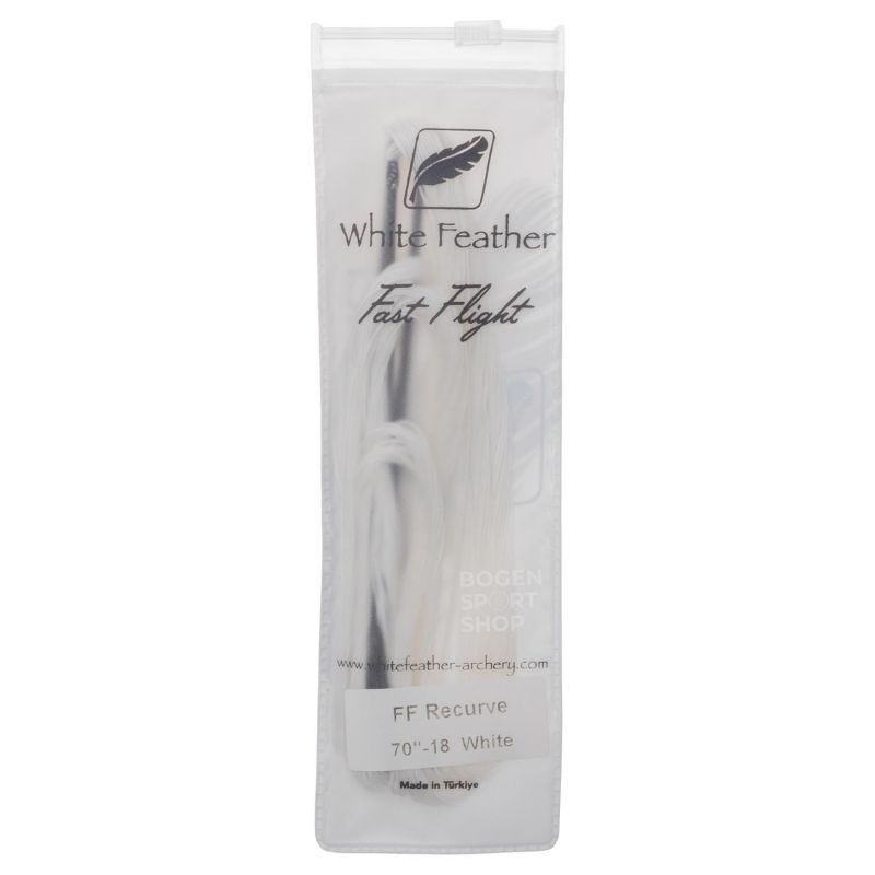 White Feather Sehne Fast Flight Weiss