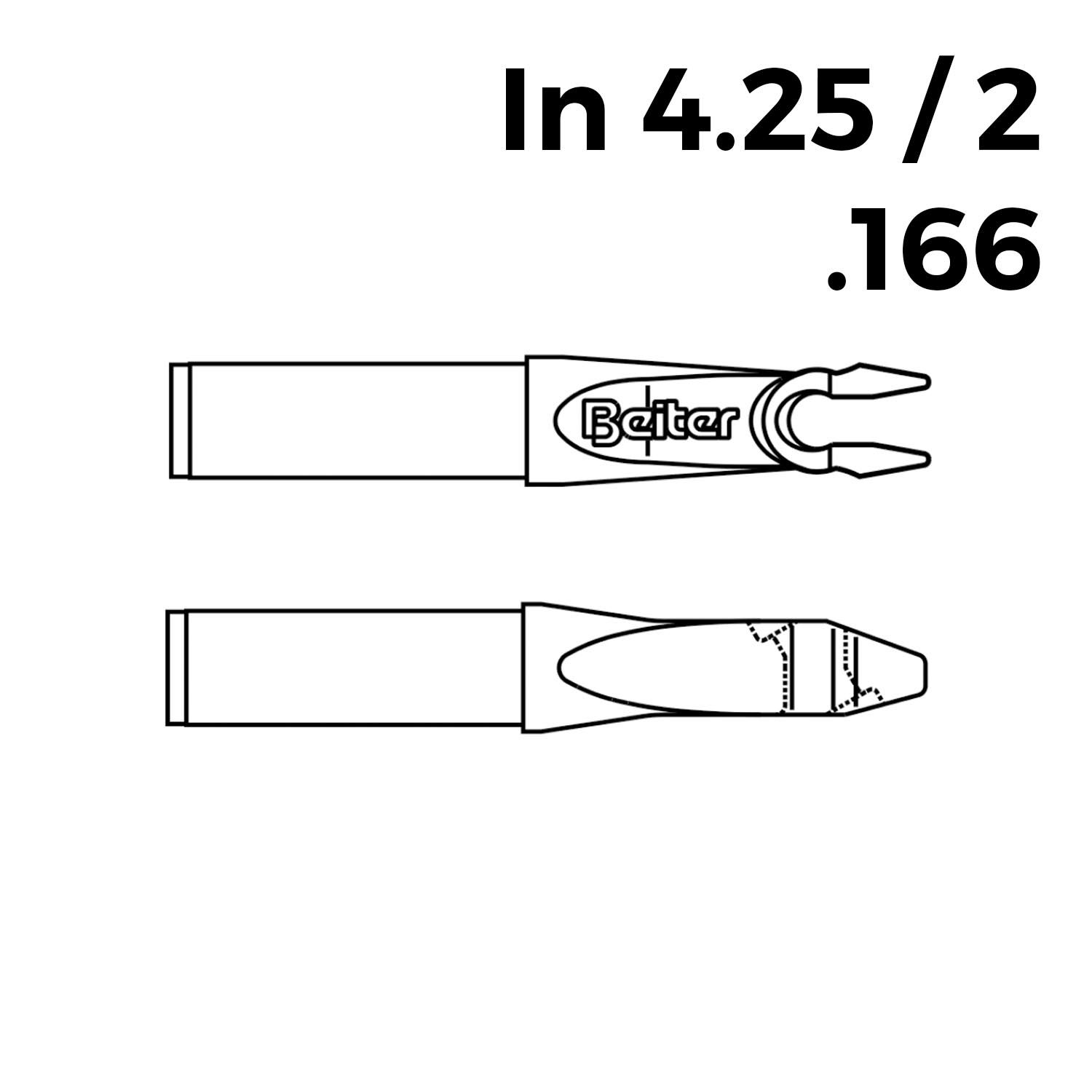 Bogensportshop.eu - Buy Beiter In Nocks 4.25/2 - .166 online