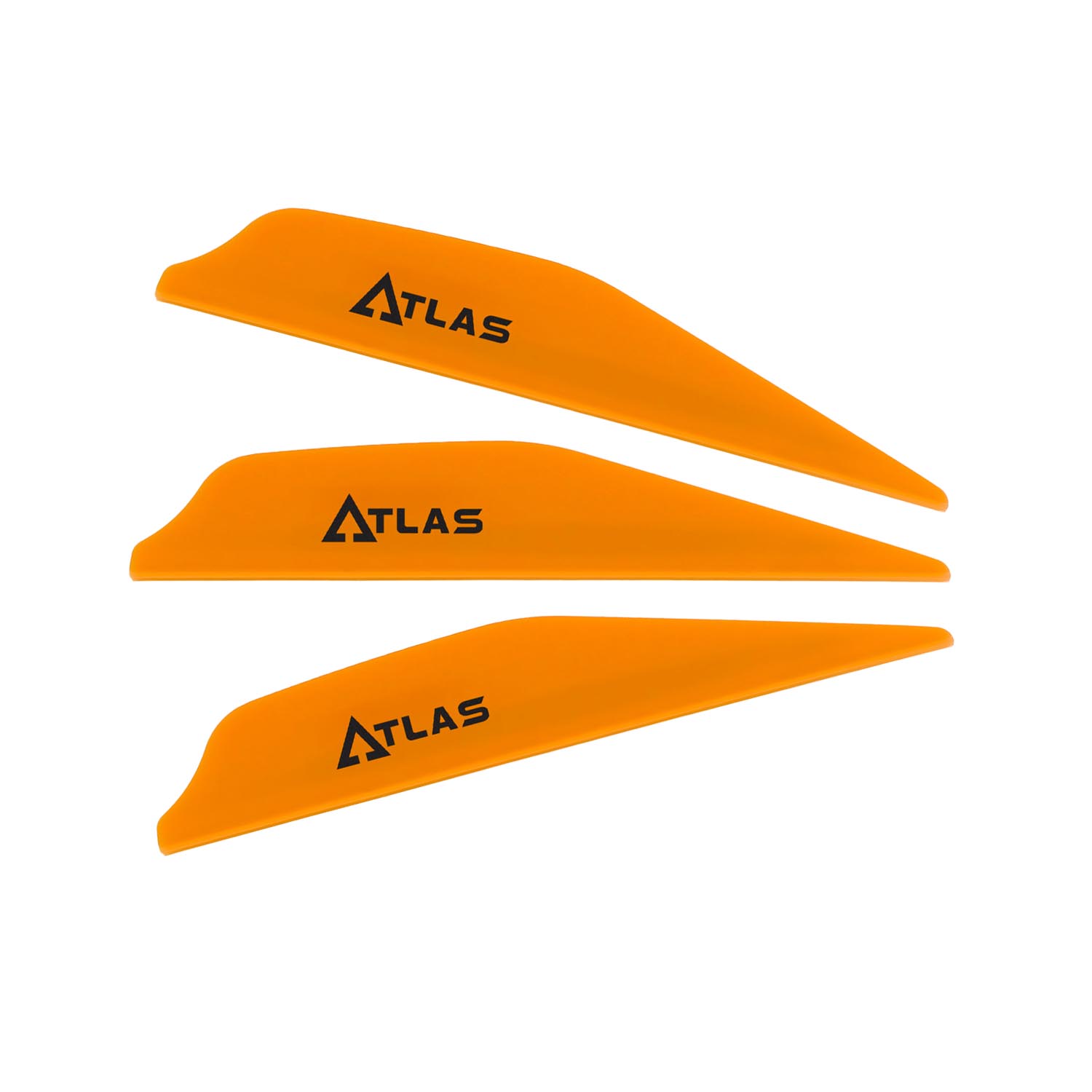 Lot De 100 Plumes De Flèche Pour Tir à L'arc - Aile Droite, Bouclier Fluorescent Orange - 5 Pouces