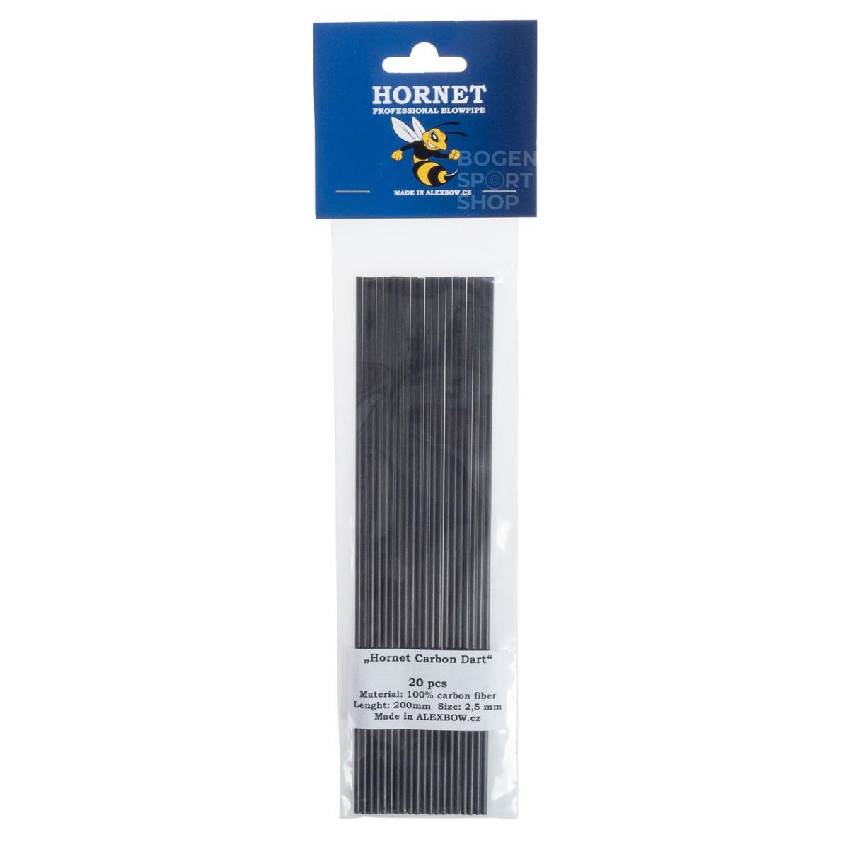 Alexbow Blowgun Carbon Shafts blunt (20 Pcs.)