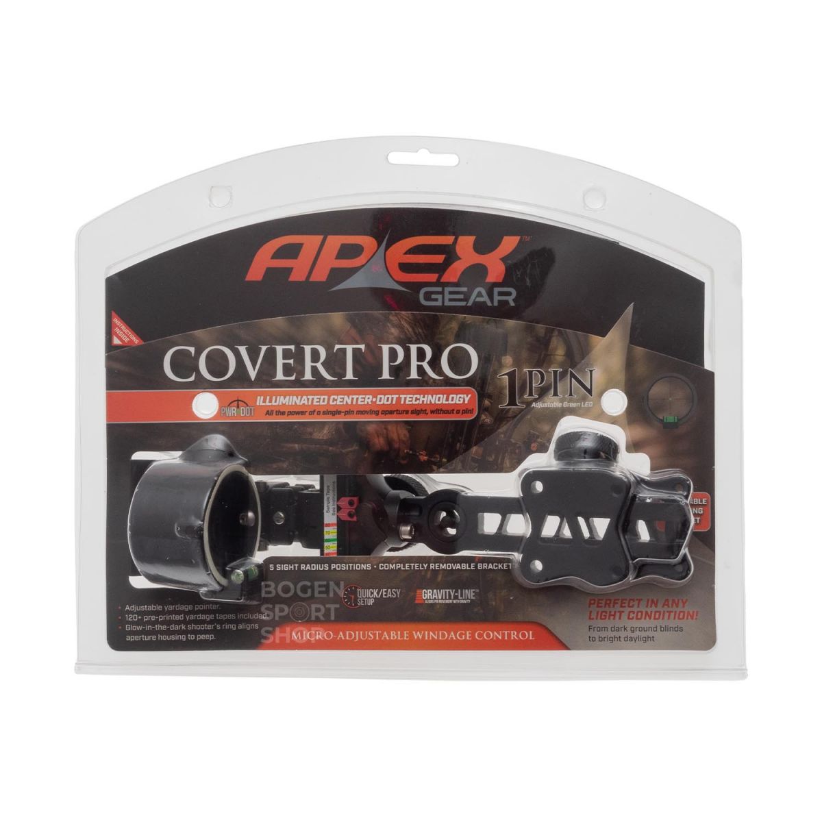Apex Gear Slider-Sight Covert Pro 1 PWR•DOT Dovetail