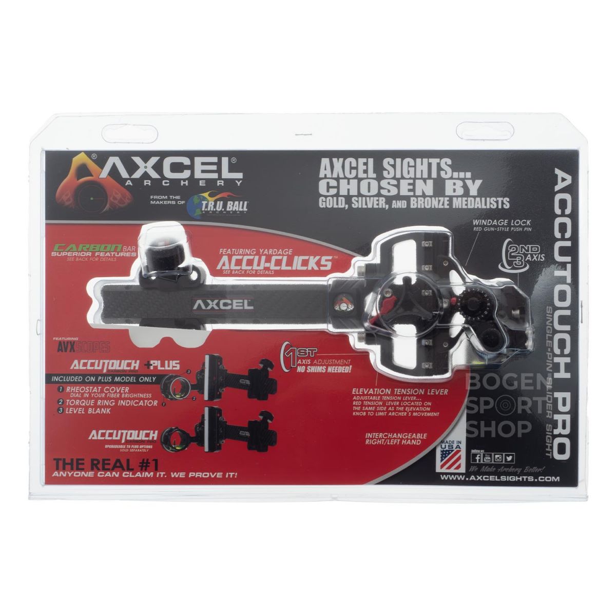 Axcel Slider-Visier AccuTouch Carbon Pro