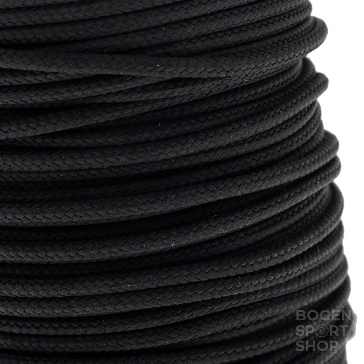 BCY D-Loop Rope .060" / 1.6 mm Braided Polyester Black or Silver - 30 m Spool