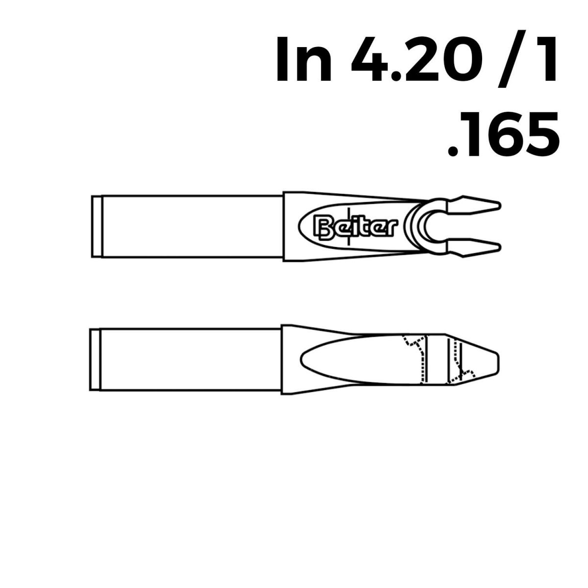 Beiter In-Nocken 4,20/1 - .165 (25 Stk.)