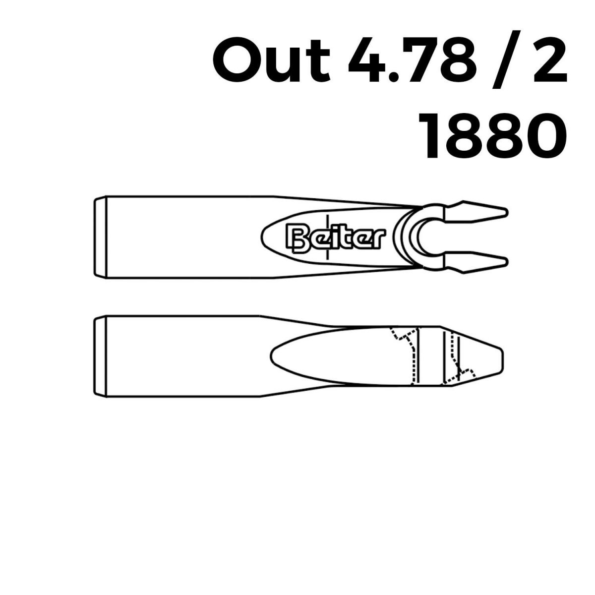 Beiter Out-Nocken 4,78/2 - 1880 (12 Stk.)