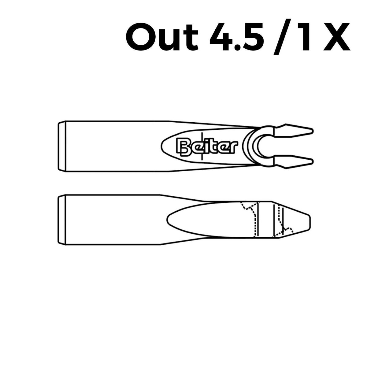 Beiter Out Nocks 4.5/1 X (25 Pcs.)