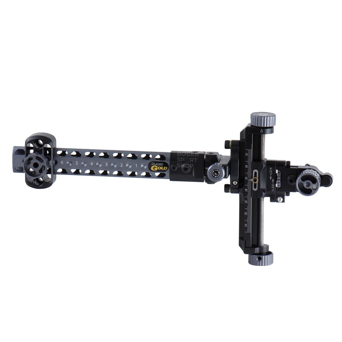 Black Gold Compound-Visier Competition A2 6" Grau