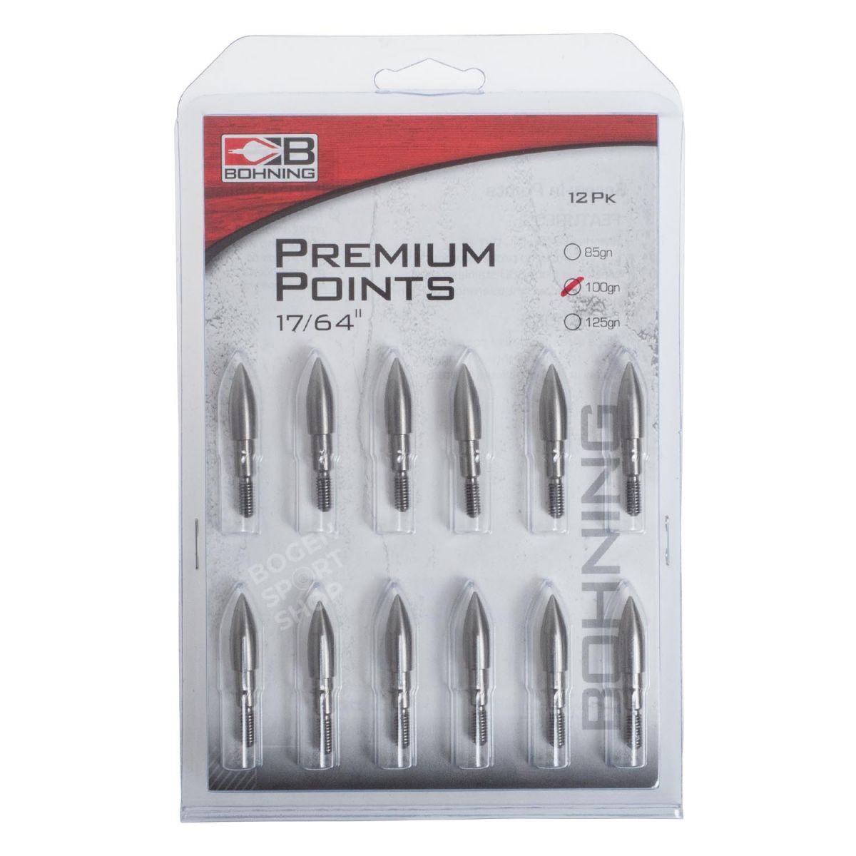 Bohning Premium Screw-In Points Bullet (12 Pcs.)