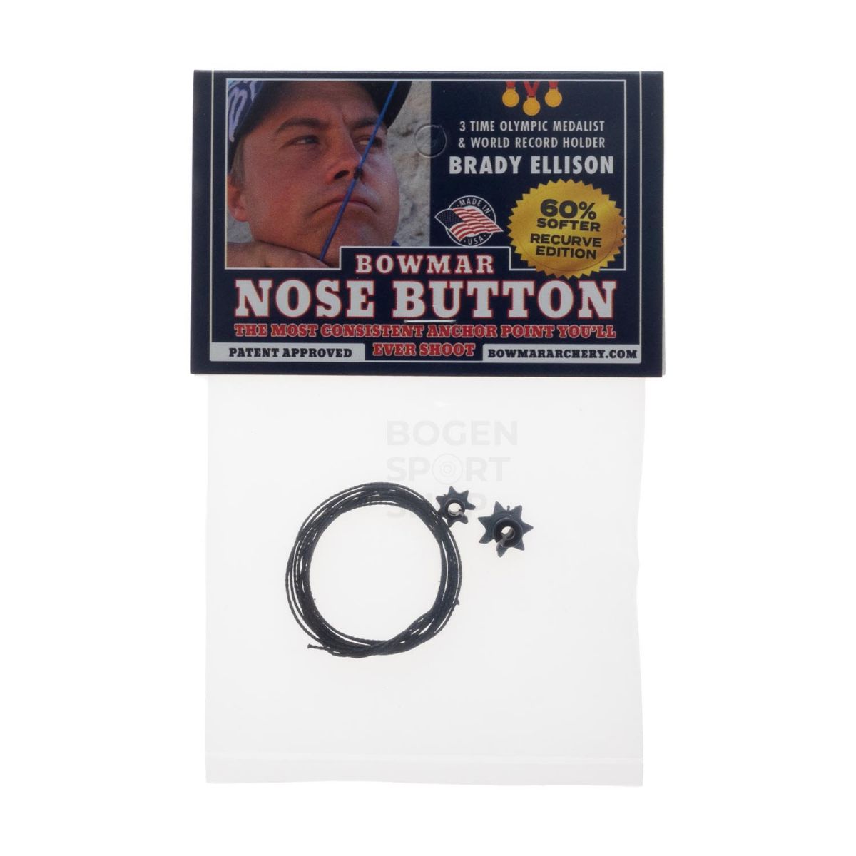 Bowmar Nose Button Recurve Edition Black