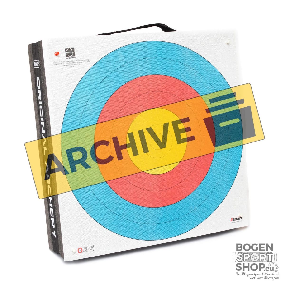 Decut Foam Target 50 x 50 x 12 cm with Target Face