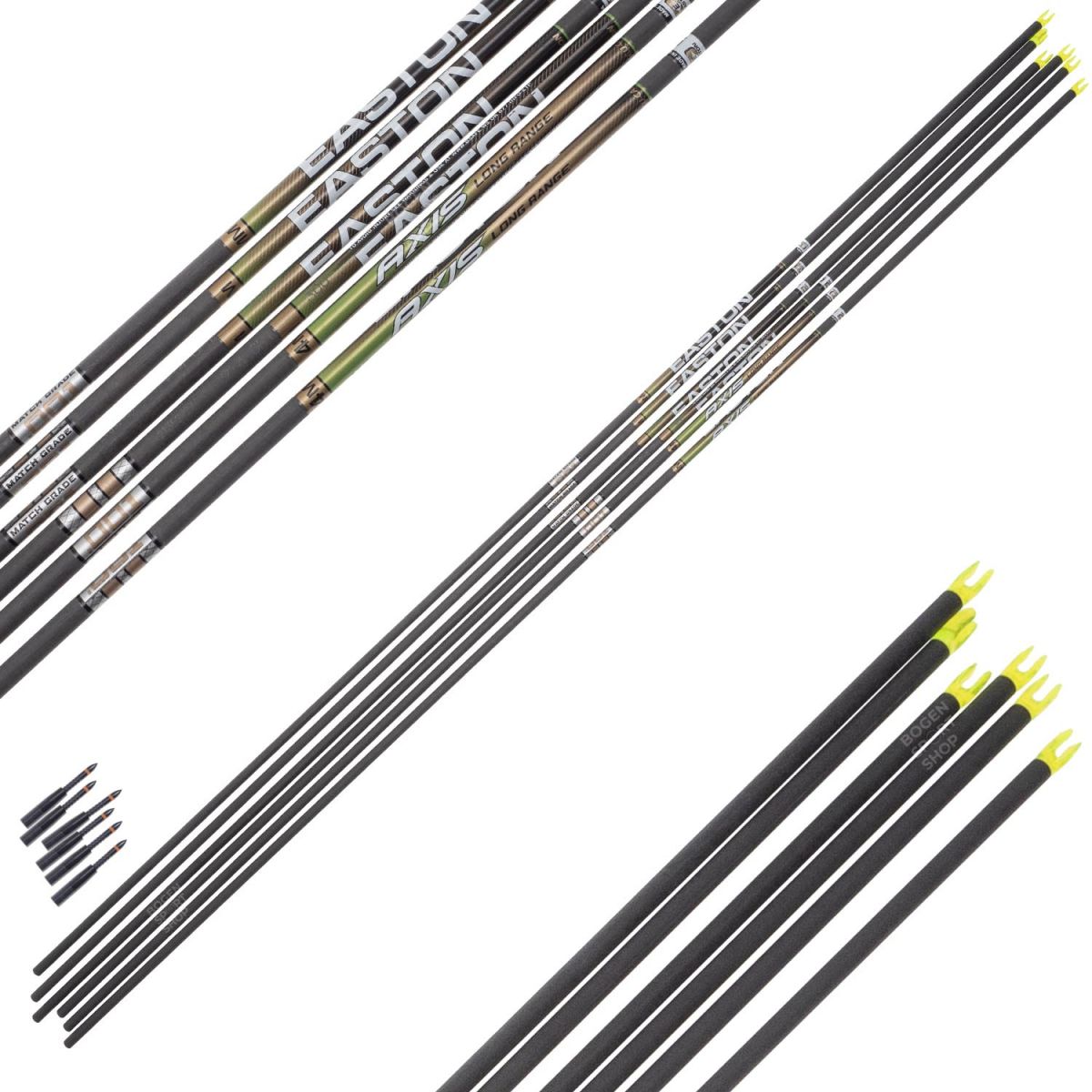 Easton Arrow Shaft Axis 4 mm Long Range Match Grade .001 (12 Pcs.)