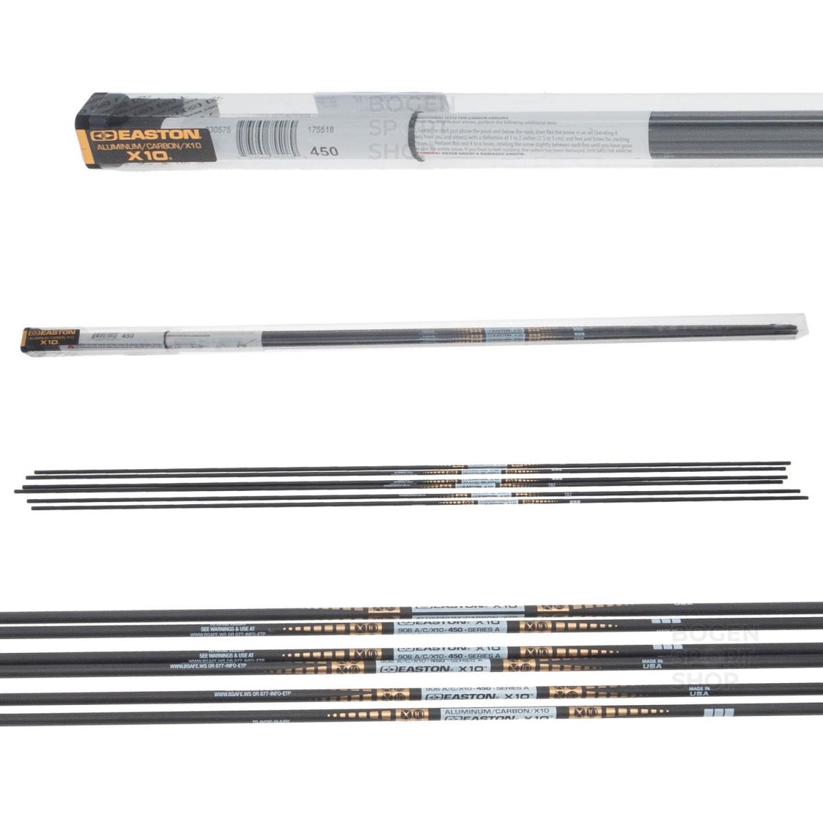 Easton Pfeilschaft X10 (12 Stk.)