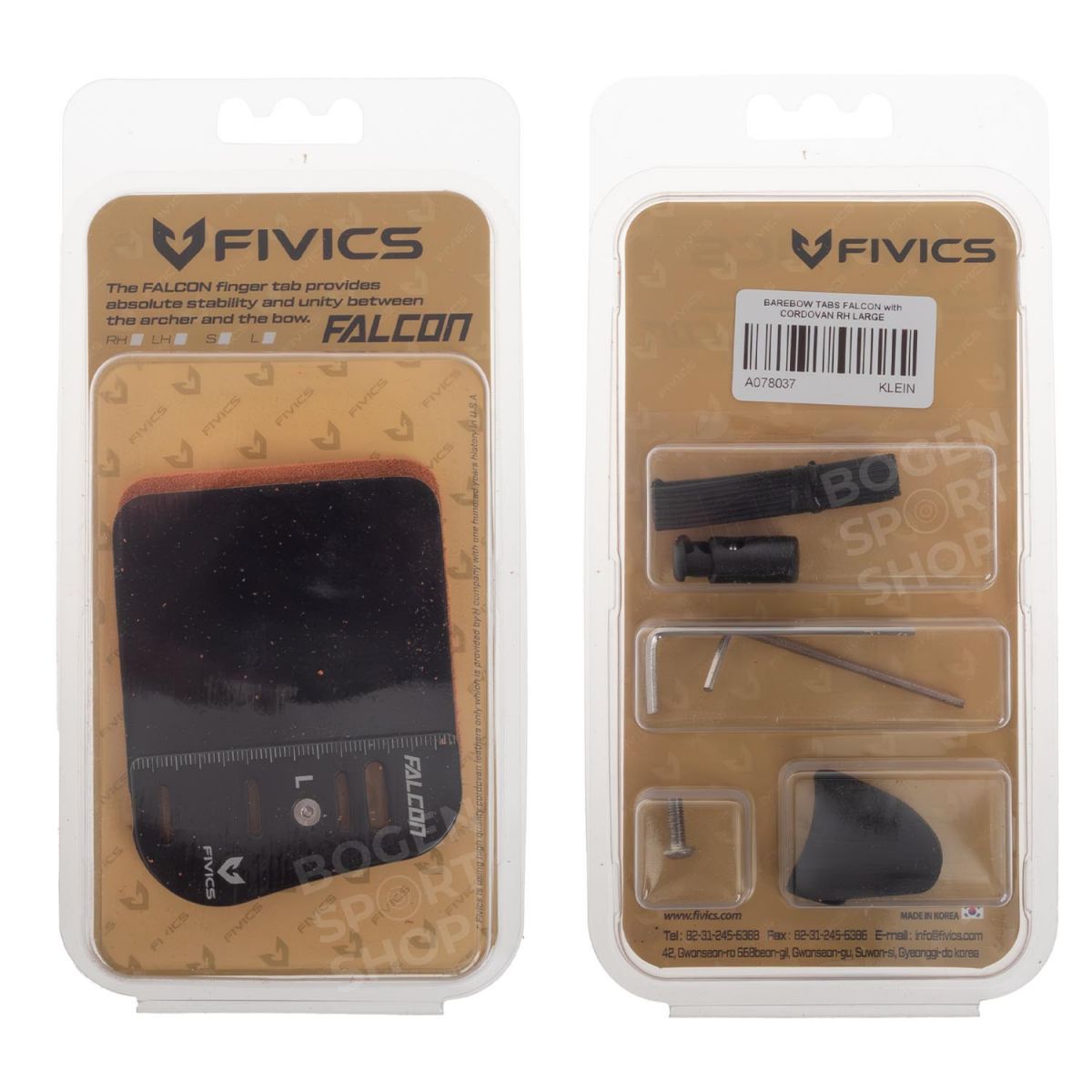 Fivics Blankbogen-Tab Falcon Cordovan