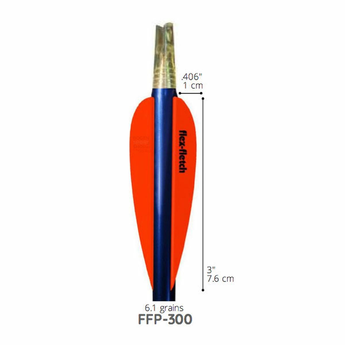 Flex-Fletch Kunststoffbefiederung FFP-300 Parabol (100 Stk.)