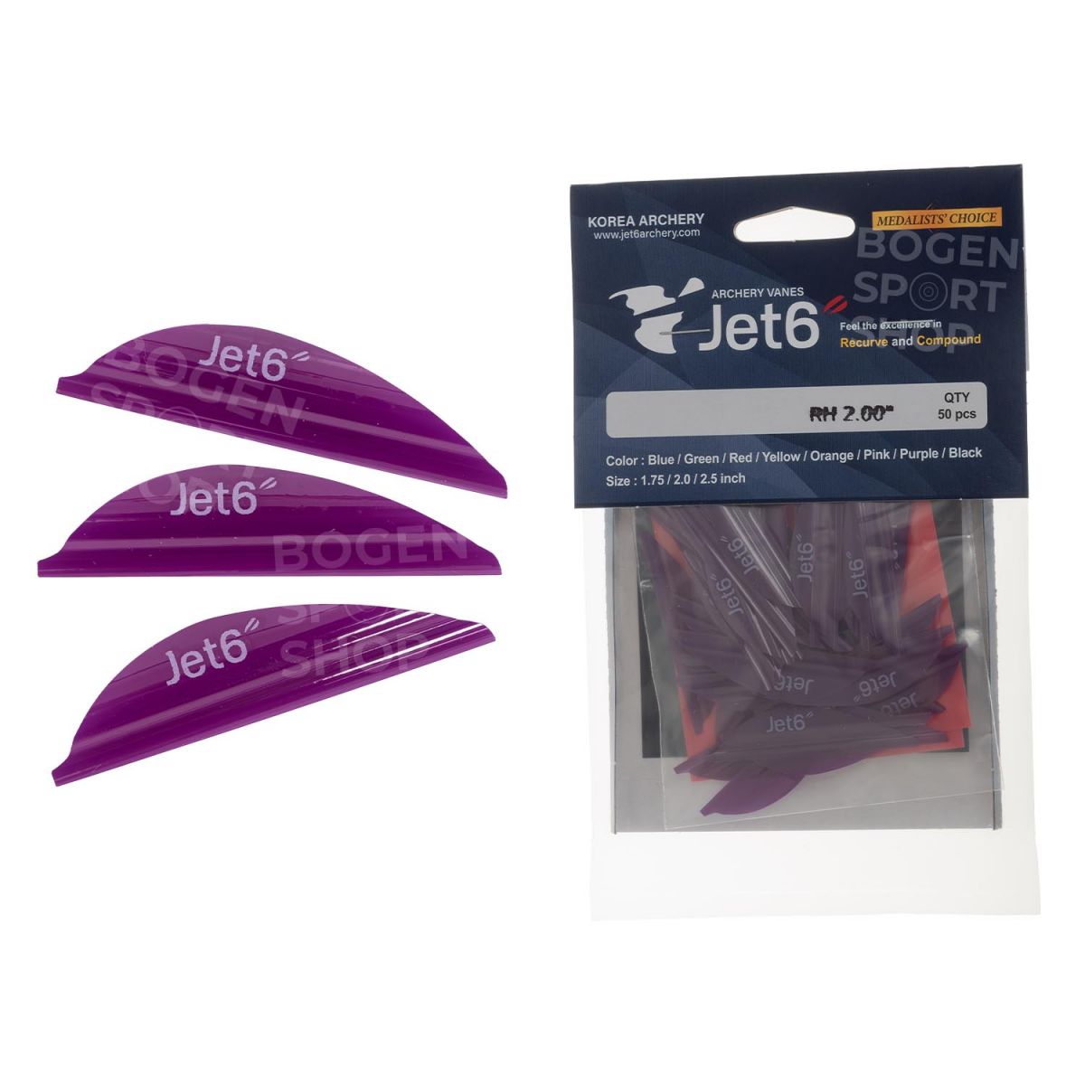 Jet6 Vanes 2.0" (50 Pcs.)