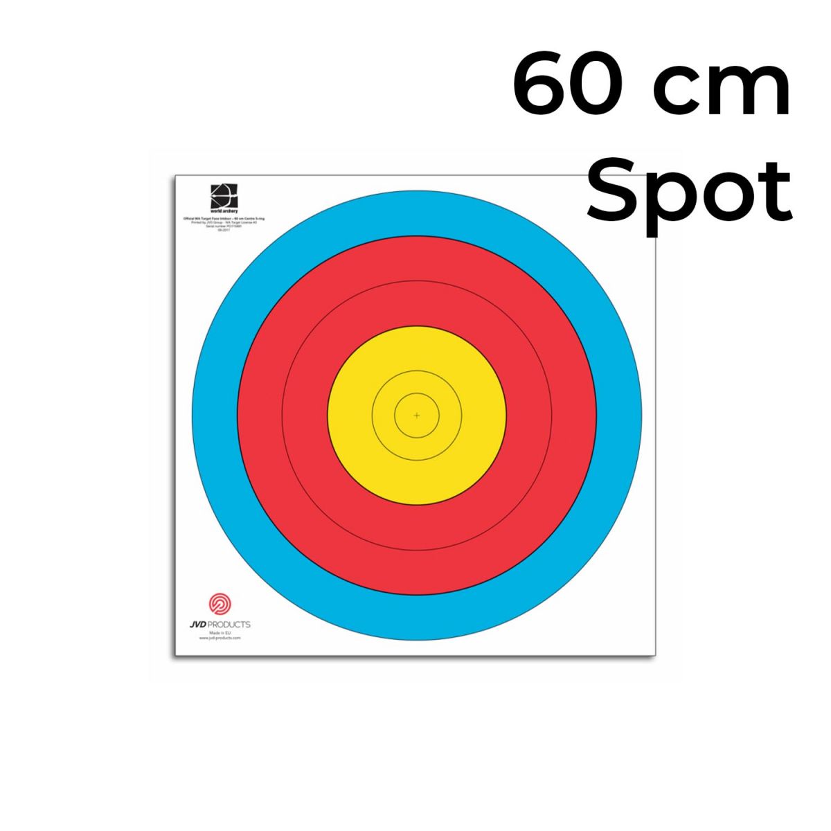 JVD Auflage FITA / WA 60 cm 5-Ring Spot (250 Stk.)