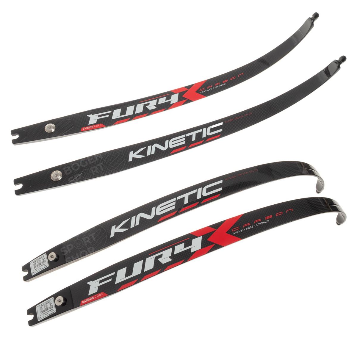Kinetic ILF-Wurfarme Fury X Carbon/Foam