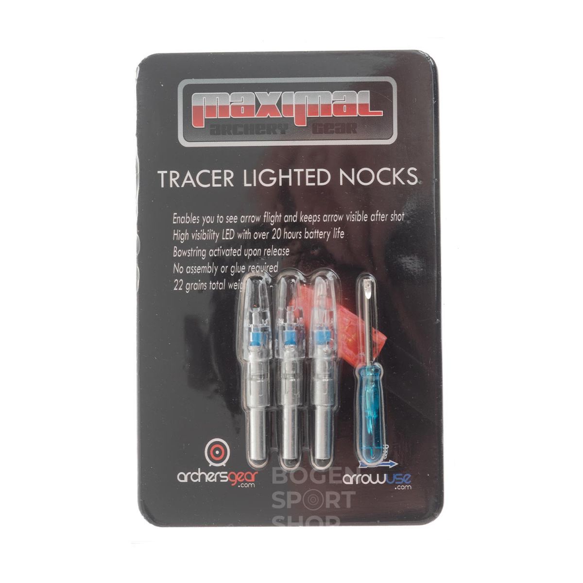 Maximal Lighted Nocks 6.2 mm / .244 (3 Pcs.)