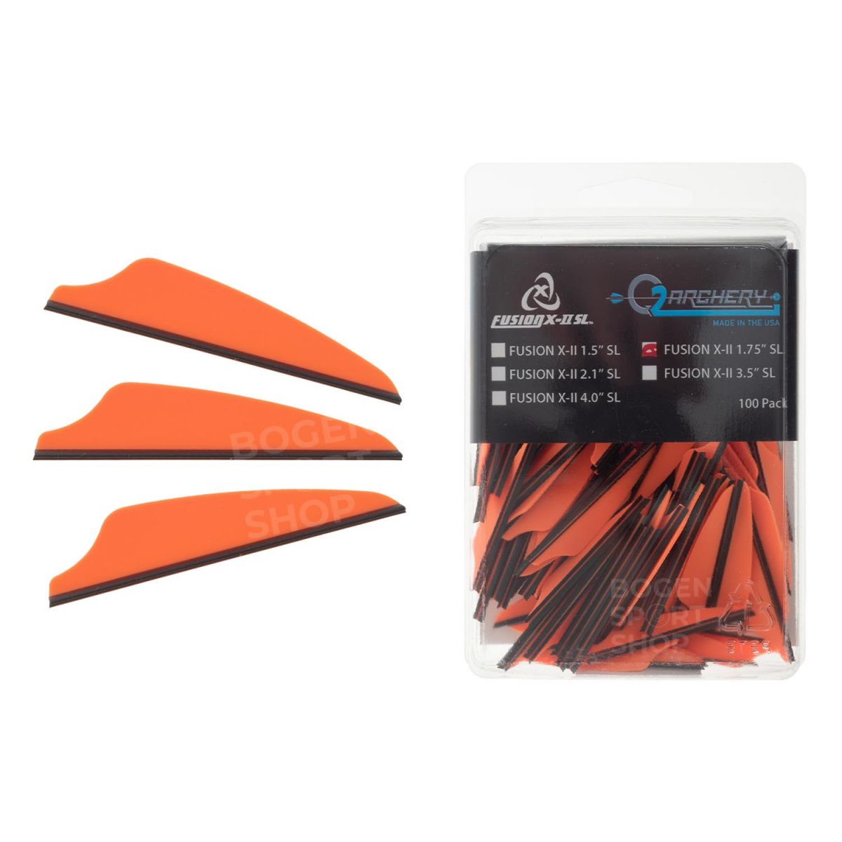 Q2i Vanes Fusion X-II 1.75" (100 Pcs.)