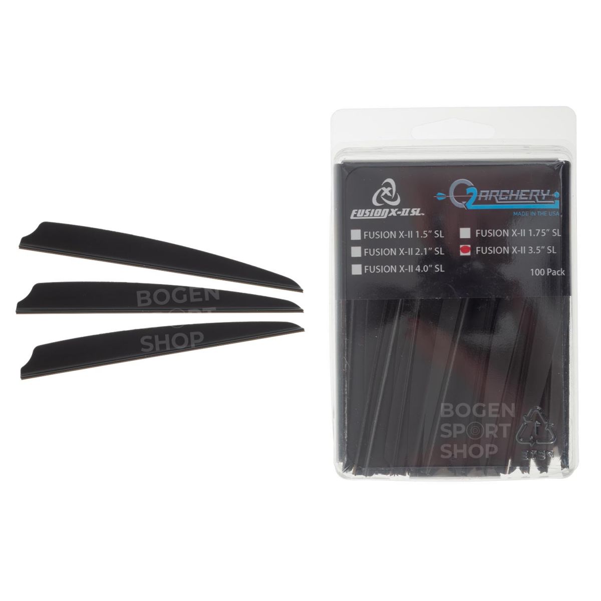 Q2i Vanes Fusion X-II SL 3.5" (100 Pcs.)