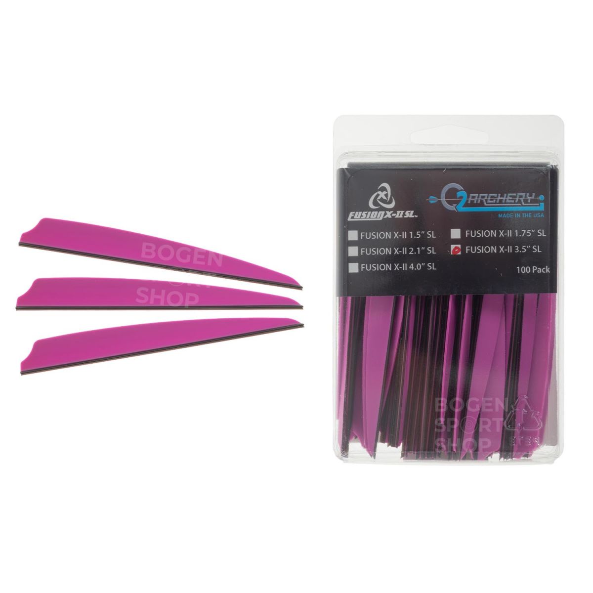 Q2i Vanes Fusion X-II SL 3.5" (100 Pcs.)