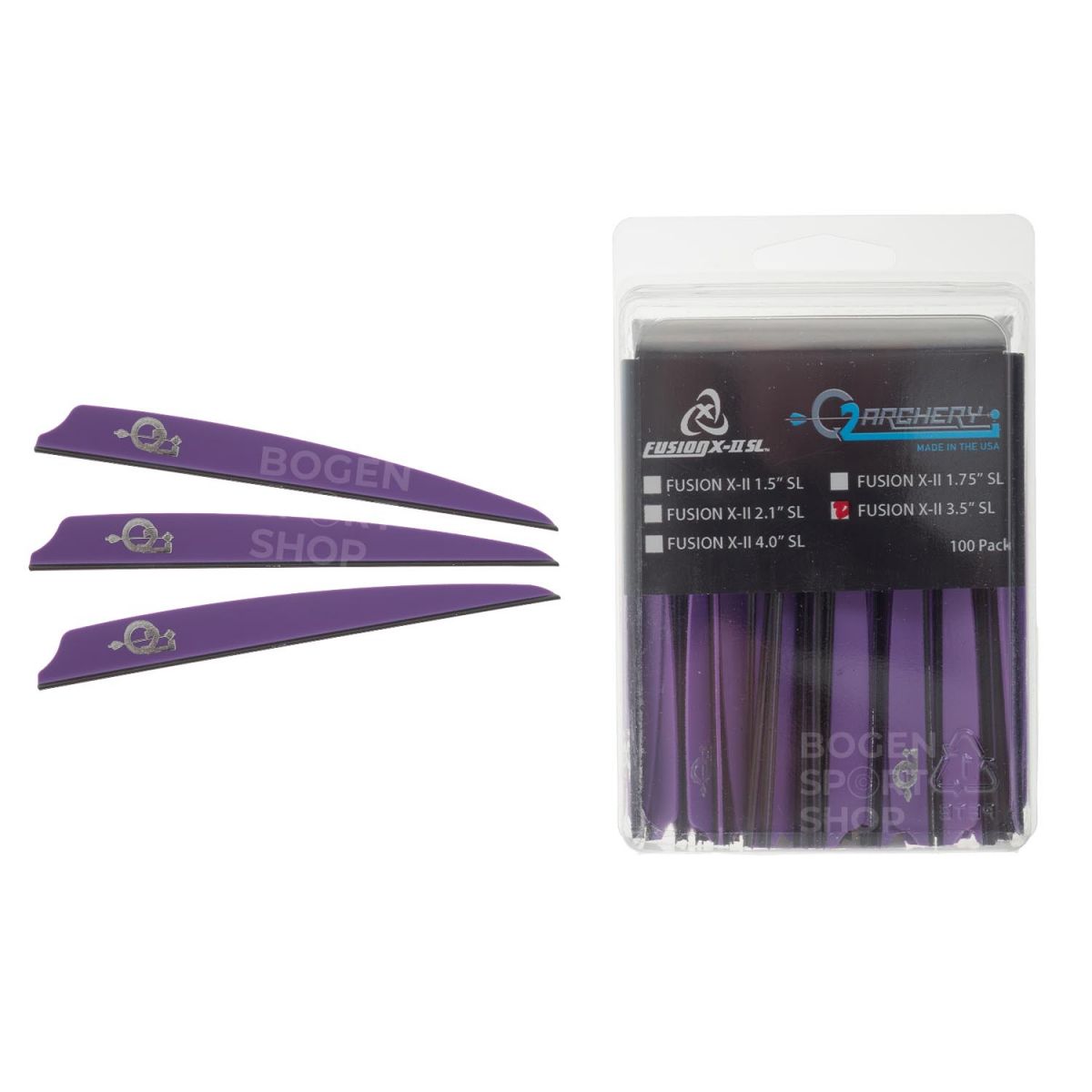 Q2i Vanes Fusion X-II SL 3.5" (100 Pcs.)