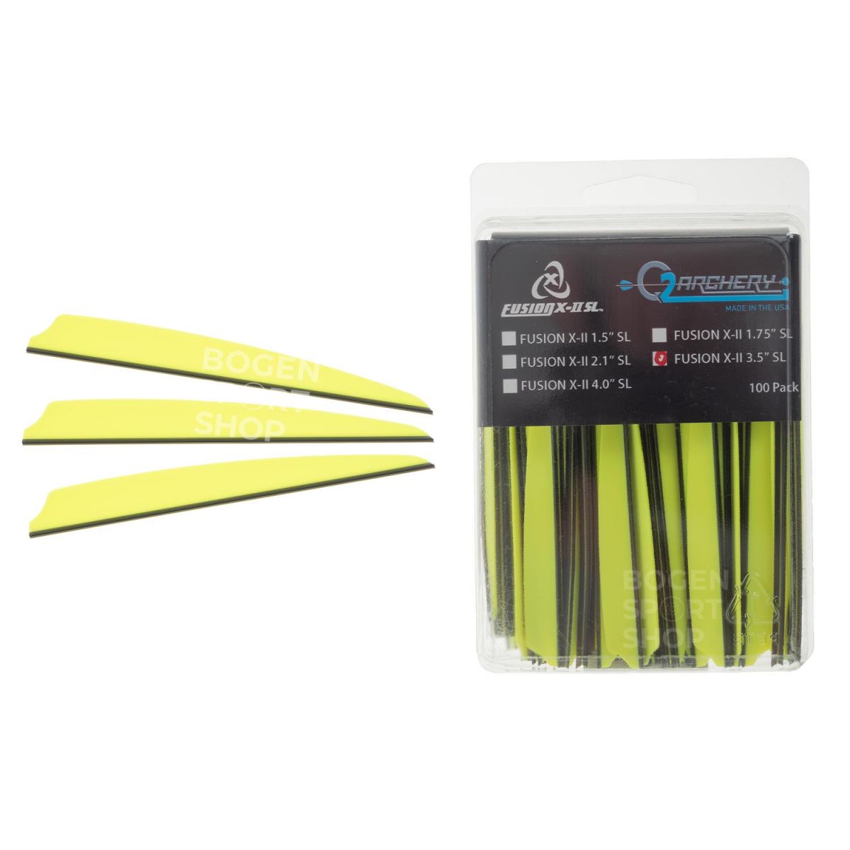 Q2i Vanes Fusion X-II SL 3.5" (100 Pcs.)