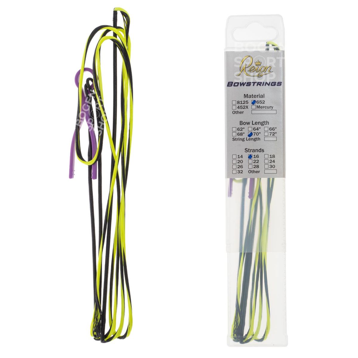 Reign Bowstrings Recurve String Platinum 652 Spectra Two Color