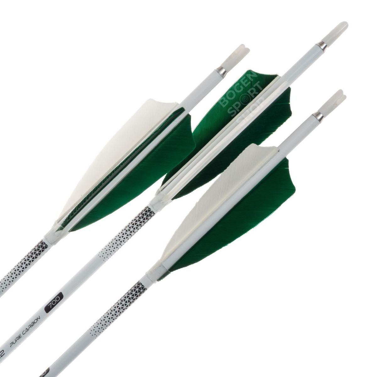 Shocq Flèches Montées Inceptor 4.2 mm avec Plumes Naturelles (par 12)