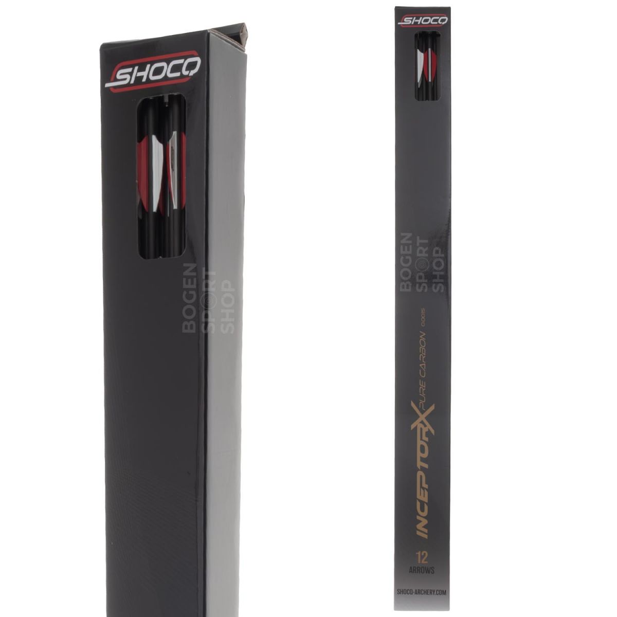 Shocq Fletched Arrow Inceptor X 4.2 mm Carbon (12 Pcs.)