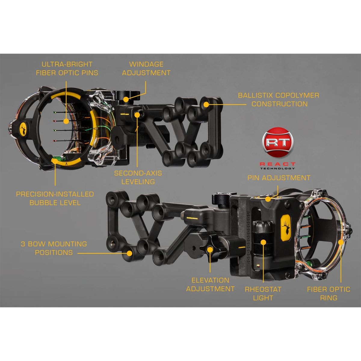 Trophy Ridge Slider-Visier React H4