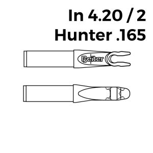 Beiter In Nocks 4.20/2 Hunter - .165 (25 Pcs.)