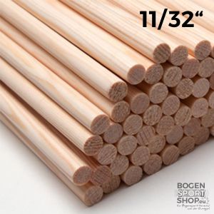 Superschaft Holzschaft Kiefer 11/32 (50 Stk.)